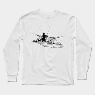 Fly Fishing Shirt Fishing Shirt Fishing Gift for Dad Fishing Tshirt Fisherman Gift Men's Fishing Shirt Fly Fishing Gift Fathers Day Gift Long Sleeve T-Shirt